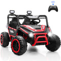 Farmdex 2 Seater Electric Ride on Car Truck, 24V Ride on Toy for Kids Aged 3-10 w/Remote Control, XXL Spacious Seat, Music, Storage, LED Light, Red